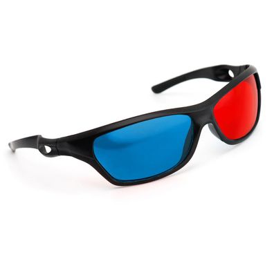 3D Brille rot/ cyan (3D-Anaglyphenbrille) hochwertige 3D Brille für 3D PC-Spiele...