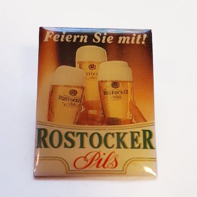 Anstecker Bier Rostocker Pils - Feiern Sie mit!