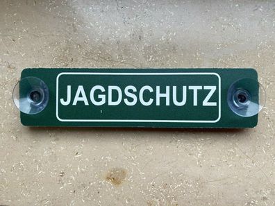 Aludibondschild mit Saugnäpfen: Jagdschutz, Jagdschild fürs Auto 2. Wahl
