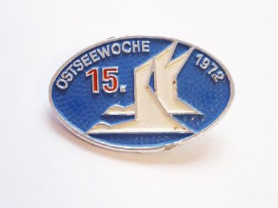 DDR Anstecker Abzeichen 15. Ostseewoche 1972