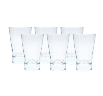 Gerolsteiner Wasserglas 6er Set Gläser ca 0,2L Fassung