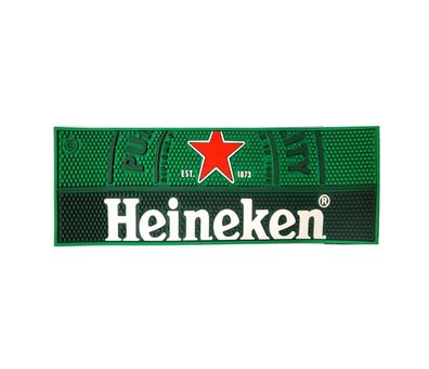 Heineken Barmatte Matte in Grün Barunterlage / Barzubehör