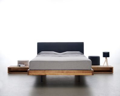 SMOOTH 160x200 Designerbett Schwebebett minimalistisch extravagant reduzierte Form