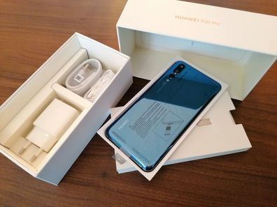 Huawei P20 Pro 128GB DUAL SIM Midnight Blue / Top / Wie Neu / inkl. Zub. / in Box