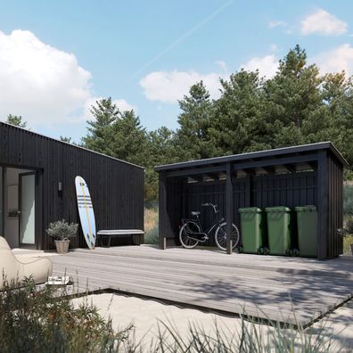 Nordic Multi Gartenhaus 2 Module inkl. Beschläge/ Schrauben 4,7 m² groß