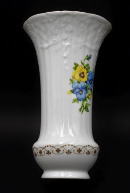 Ak Kaiser Porzellan Vase "Meran" mit Relief-Rosen & Golddekor #O