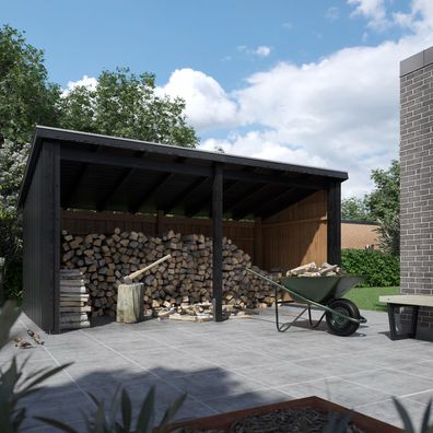 Nordic Multi Gartenhaus 2 Module inkl. Beschläge/ Schrauben 9,5 m² groß