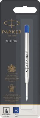 Parker Kugelschreibermine breite Spitze blaue QUINKflow Tinte 1 Ersatzmine für ...