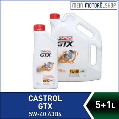 Castrol GTX 5W-40 A3/ B4 5 + 1 Liter