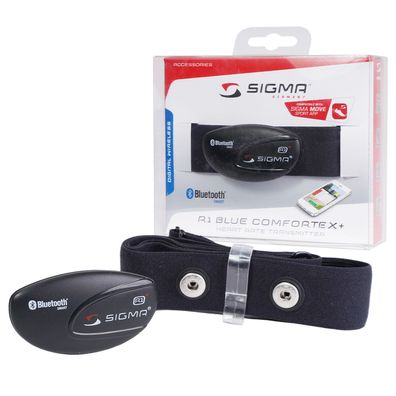 Sigma R1 Bluetooth Herzfrequenzmesser + Brustgurt Smart PulsMonitor Sensor