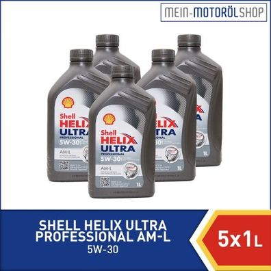 Shell Helix Ultra Professional AM-L 5W-30 5x1 Liter