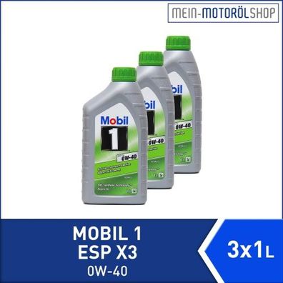 Mobil 1 ESP X3 0W-40 3x1 Liter