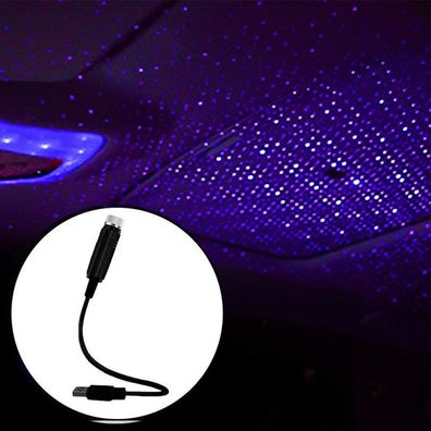 Auto USB Sternenhimmel Innenraum, Sternenlicht, Nachtlicht, Usb-Projektor Lila