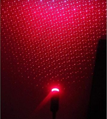 Auto USB Sternenhimmel Innenraum, Sternenlicht, Nachtlicht, Usb-Projektor Rot