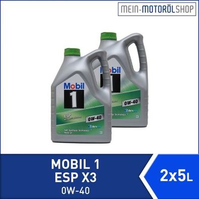 Mobil 1 ESP X3 0W-40 2x5 Liter
