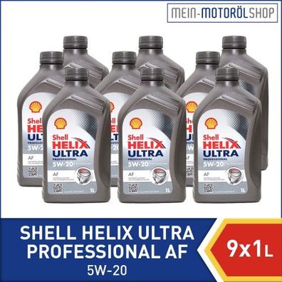 Shell Helix Ultra Professional AF 5W-20 9x1 Liter