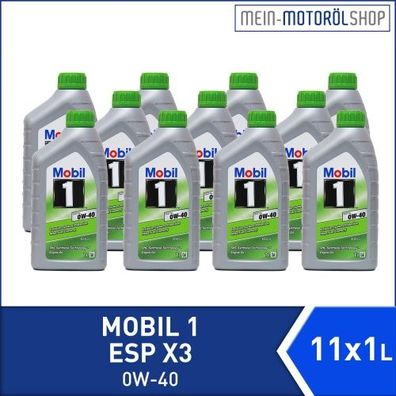 Mobil 1 ESP X3 0W-40 11x1 Liter