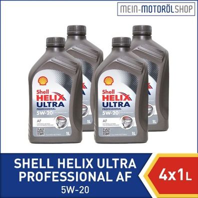 Shell Helix Ultra Professional AF 5W-20 4x1 Liter