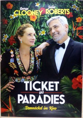 Ticket ins Paradies -Original Kinoplakat A0- George Clooney Julia Roberts -Filmposter