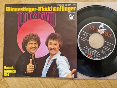 Tony & David - Minnesänger - Mädchenfänger 7'' Vinyl Eurovision 1980