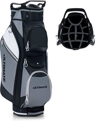 Golftasche mit 14-Fach-Unterteilung, Golfreisetasche Cartbag mit Regenhaube, Golfbag