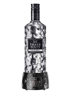 Three Sixty 0,7L (37,5% Vol) + Vodka Beleuchtung Flaschenbeleuchtung Display Gl