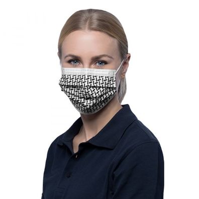500 Nitras SOFT Protect VOGUE Gesichtsmasken | weiß/ schwarz | Typ IIR Mundschutz