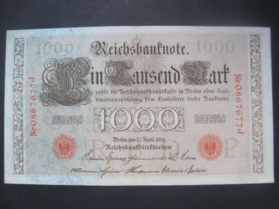 Reichsbanknote 1000 Mark 1910 (GB 277)