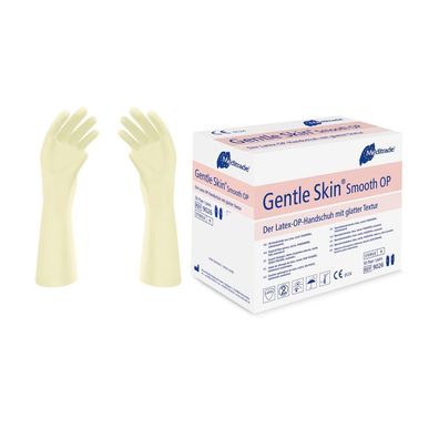 200 Paar Gentle Skin Smooth OP- Handschuhe - steril - puderfrei - natur - anatomis...