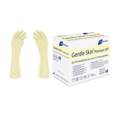 200 Paar Gentle Skin Premium OP-Handschuhe - natur - steril - puderfrei - anatomis...