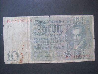 Reichsbanknote 10 Mark 1929 (AB 541)