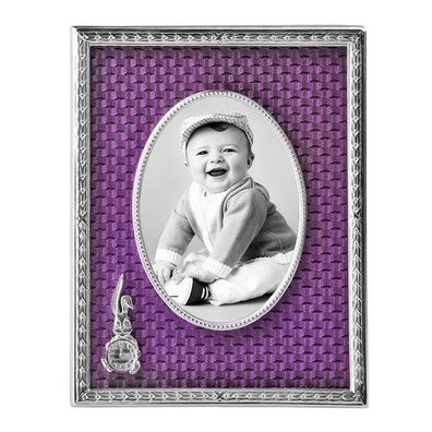 Bilderrahmen für Babys Emaille violett