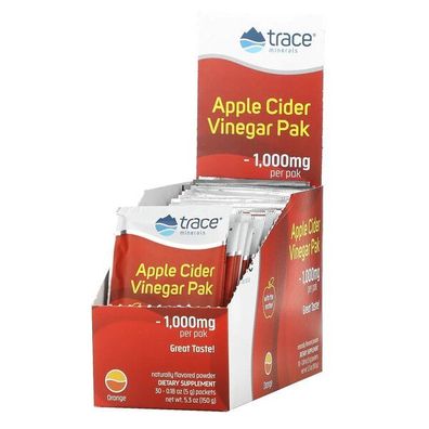 Apple Cider Vinegar Pak, Orange - 30 packets