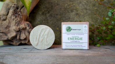 Festes Shampoo Energie - Zitrone und Eukalyptus, vegan 75 g