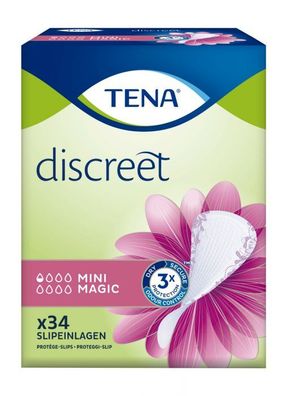 TENA Lady Discreet Mini Magic - 204 Slipeinlagen - 3 mm dünn