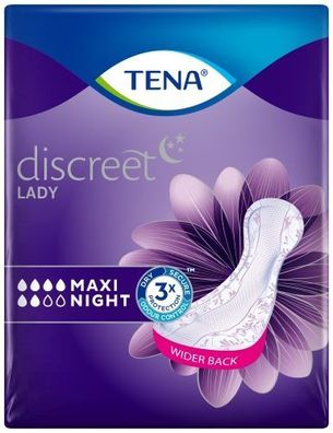 TENA Lady Discreet Maxi Night - 72 Slipeinlagen - 16 mm dick