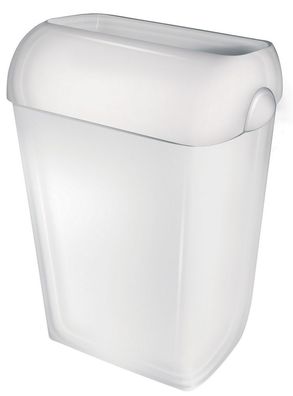 PlastiQline Abfallbehälter - 55 L - Kunststoff - offen - weiß - Mülleimer