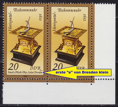 Germany DDR [1983] MiNr 2798 F7, I 2er ( * * / mnh ) Plattenfehler