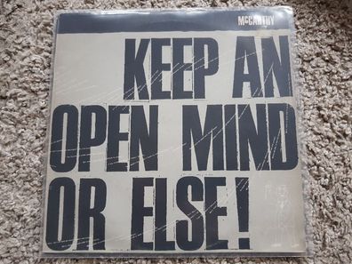 McCarthy - Keep an open mind or else! 12'' Vinyl Maxi