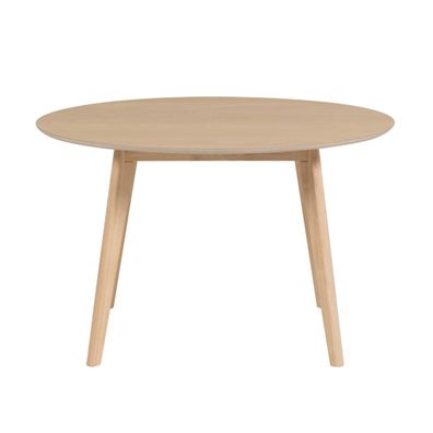 Tisch Batilde rund aus Kautschuk mit Eschenfurnier Ø 120 cm