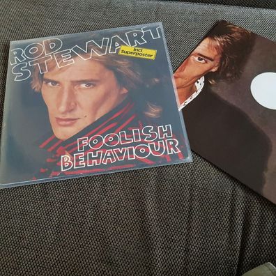Rod Stewart - Foolish behaviour Vinyl LP Germany WITH GIANT POSTER