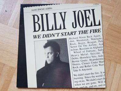 Billy Joel - We didn't start the fire/ Just the way you are 12'' Vinyl Holland
