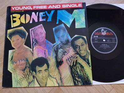 Boney M. - Young, free and single 12'' Disco Vinyl FRANCE Different COVER