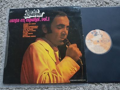 Charles Aznavour - Canta en espanol Vinyl LP SUNG IN Spanish