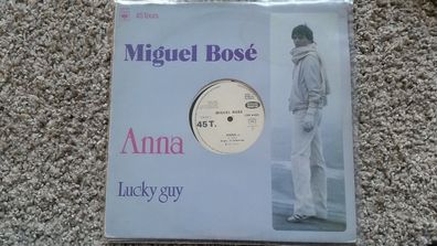 Miguel Bose - Anna/ Lucky guy 12'' Disco Vinyl PROMO FRANCE