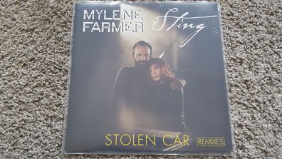 Mylene Farmer & Sting - Stolen car [Remixes] 12'' Disco Vinyl STILL SEALED!!