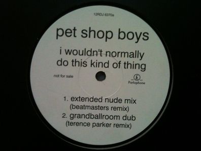 Pet Shop Boys - West end girls (Sasha Remix) 12'' Promo