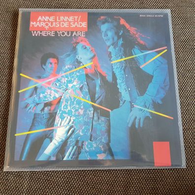 Anne Linnet & Marquis de Sade - Where you are 12'' Disco Vinyl Holland