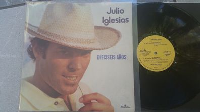 Julio Iglesias - Dieciseis años anos Vinyl LP CHILE