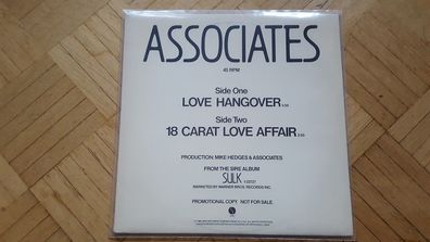Associates - Love hangover/ 18 carat love affair 12'' Disco Vinyl US PROMO